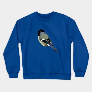 Fun little chickadee bird with 4 stylized options Crewneck Sweatshirt